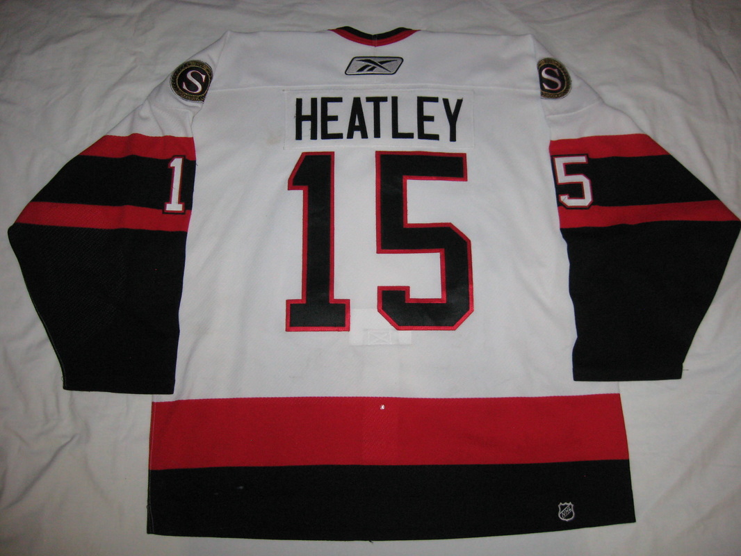 Dany Heatley Game Worn Ottawa Senators 